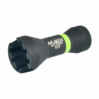 MADI Lineman Tools Compact Slot Socket Flip with Secure Lock Adapter